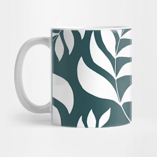 Simple branches pattern - teal Mug